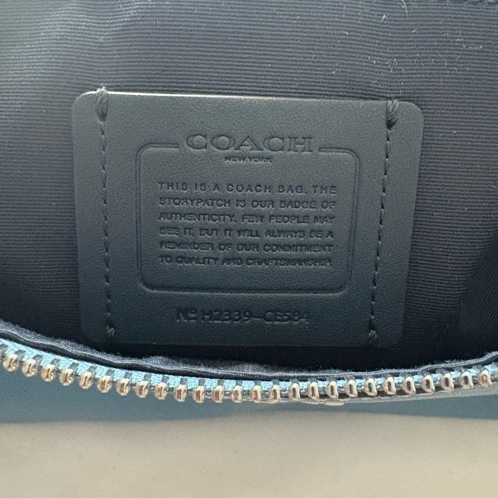 Coach Teal Leather Tote